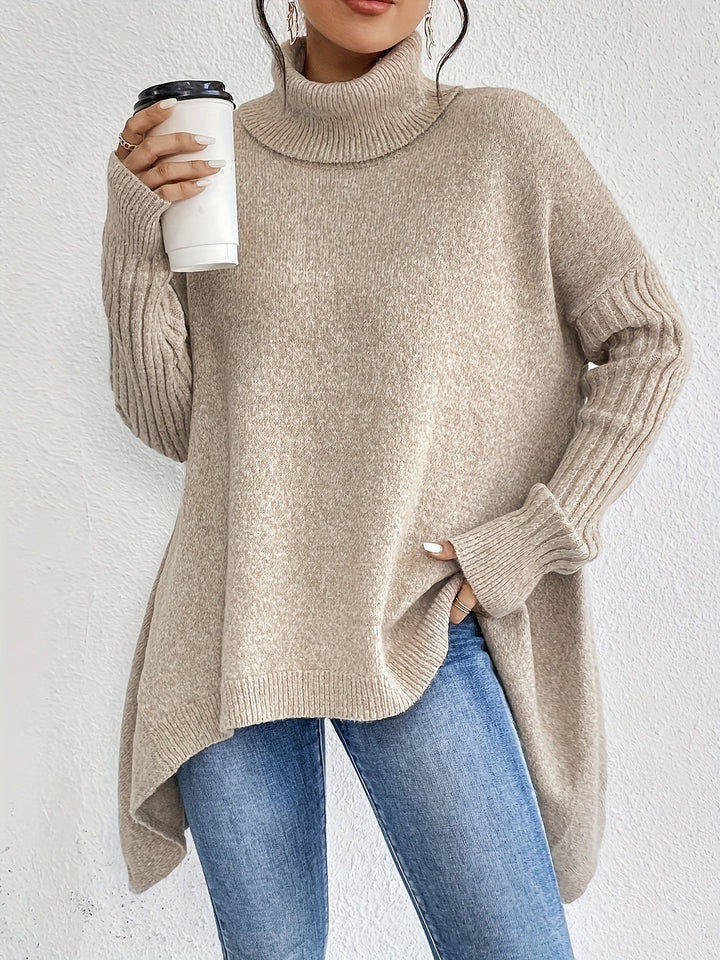 Polo oversized feminina em tom terroso. Estilo moderno, conforto e moda casual.