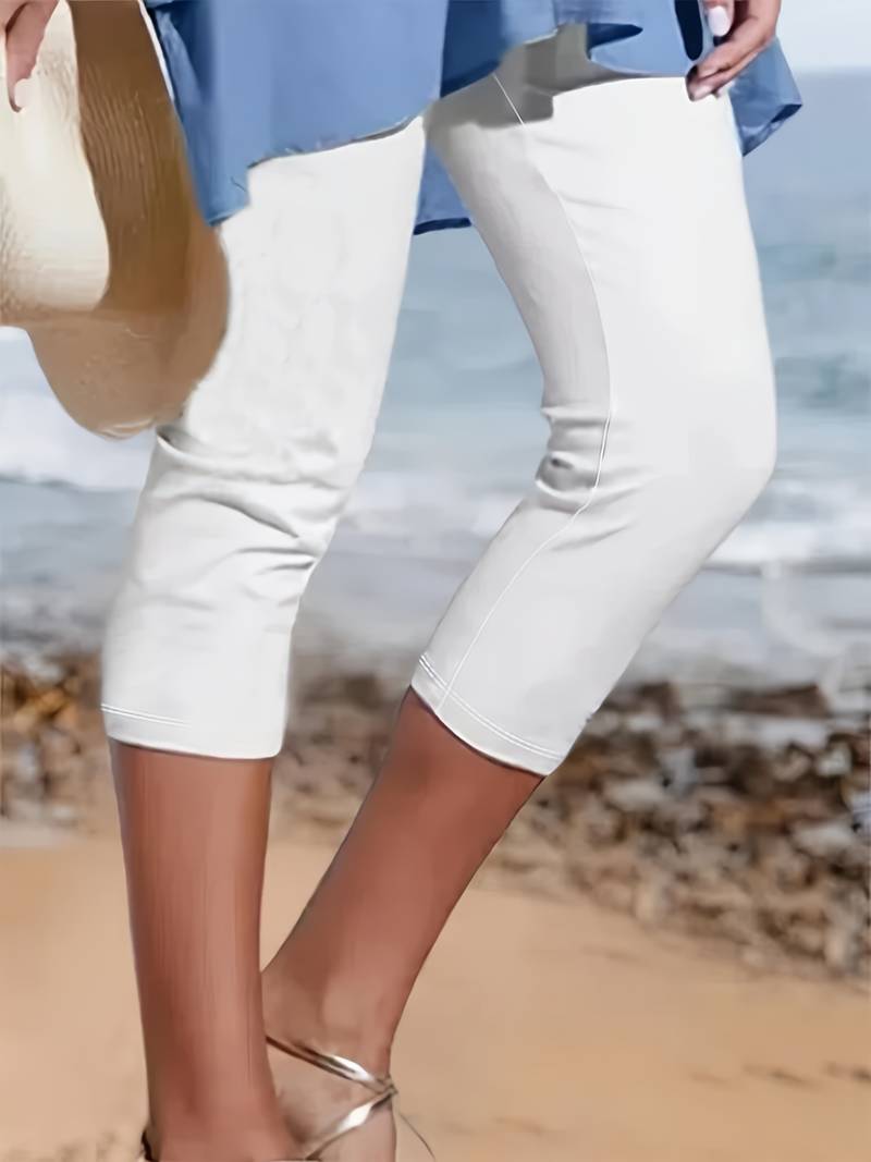 Leggings Lunara femininas, pretas, para yoga e fitness. Conforto total e cintura alta.