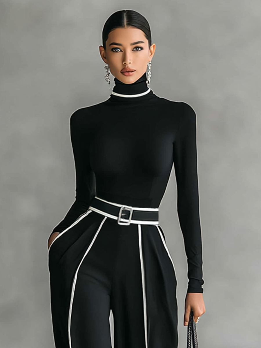 Look casual chique: conjunto feminino de calça larga. Conforto e estilo versátil para o dia a dia e trabalho.