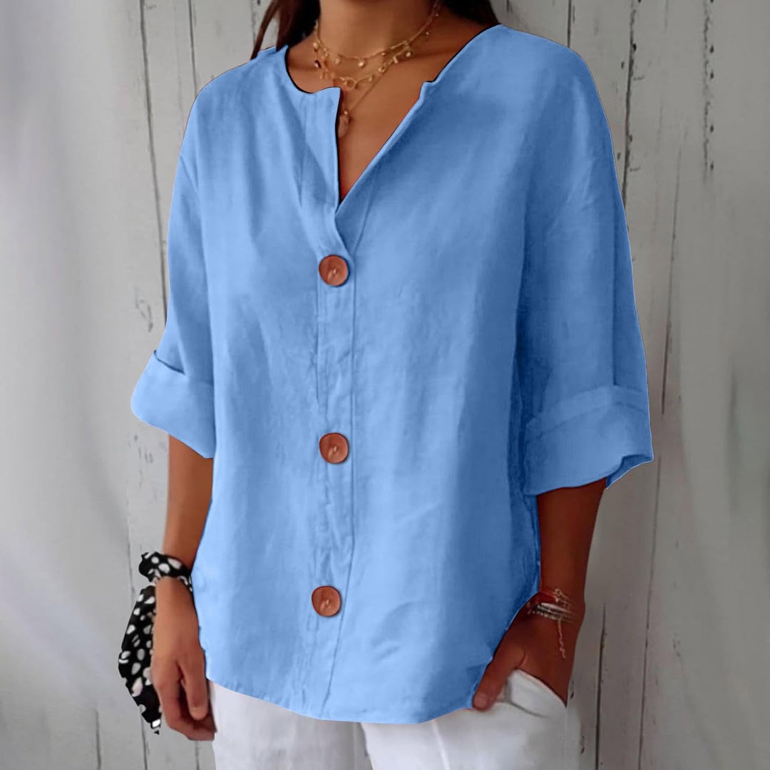 Blusa feminina elegante para a mulher moderna. Conforto e leveza para os dias de verão e primavera.