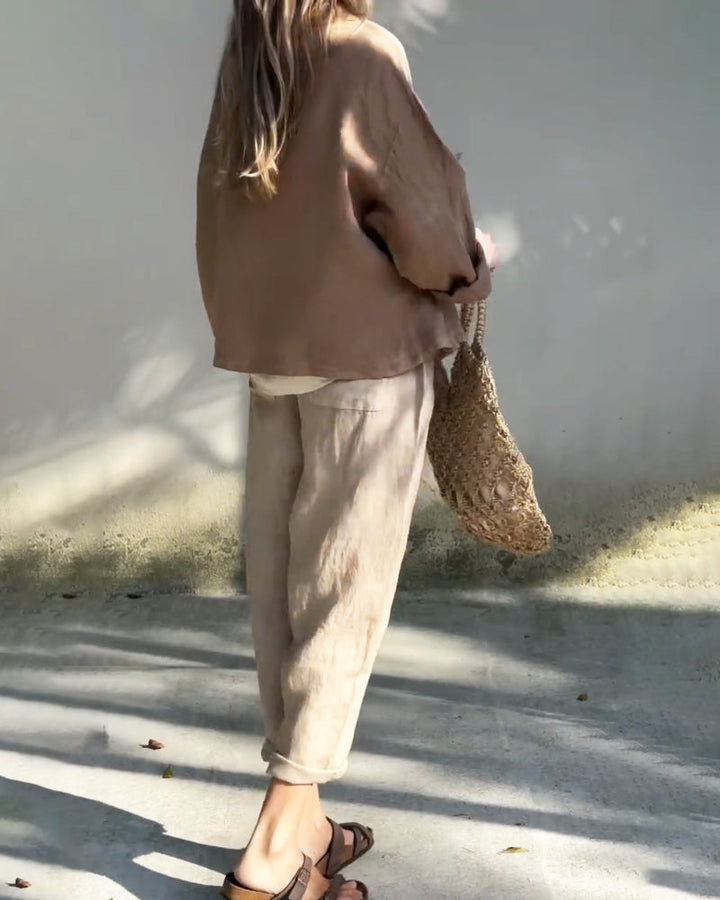 Moda feminina: Conjunto Flora versátil. Duas peças que trazem conforto e elegância para seu estilo primavera-verão.
