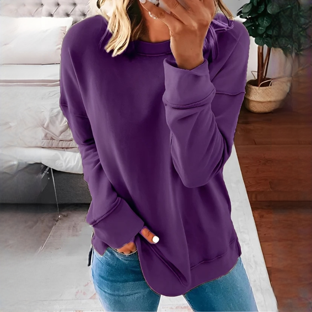 Suéter Annalee feminino, pulôver casual chique de inverno, com conforto e estilo retrô para moda diária.