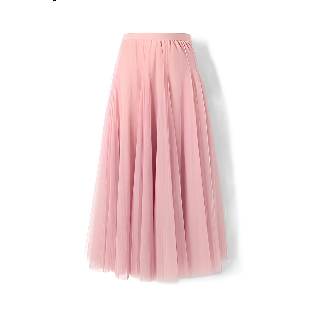 Saia midi plissada e elegante, peça chave para moda primavera.