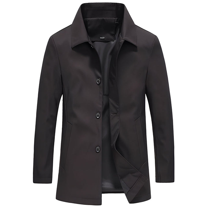 Casaco masculino slim-fit Owen, jaqueta elegante e moderna para moda masculina contemporânea.