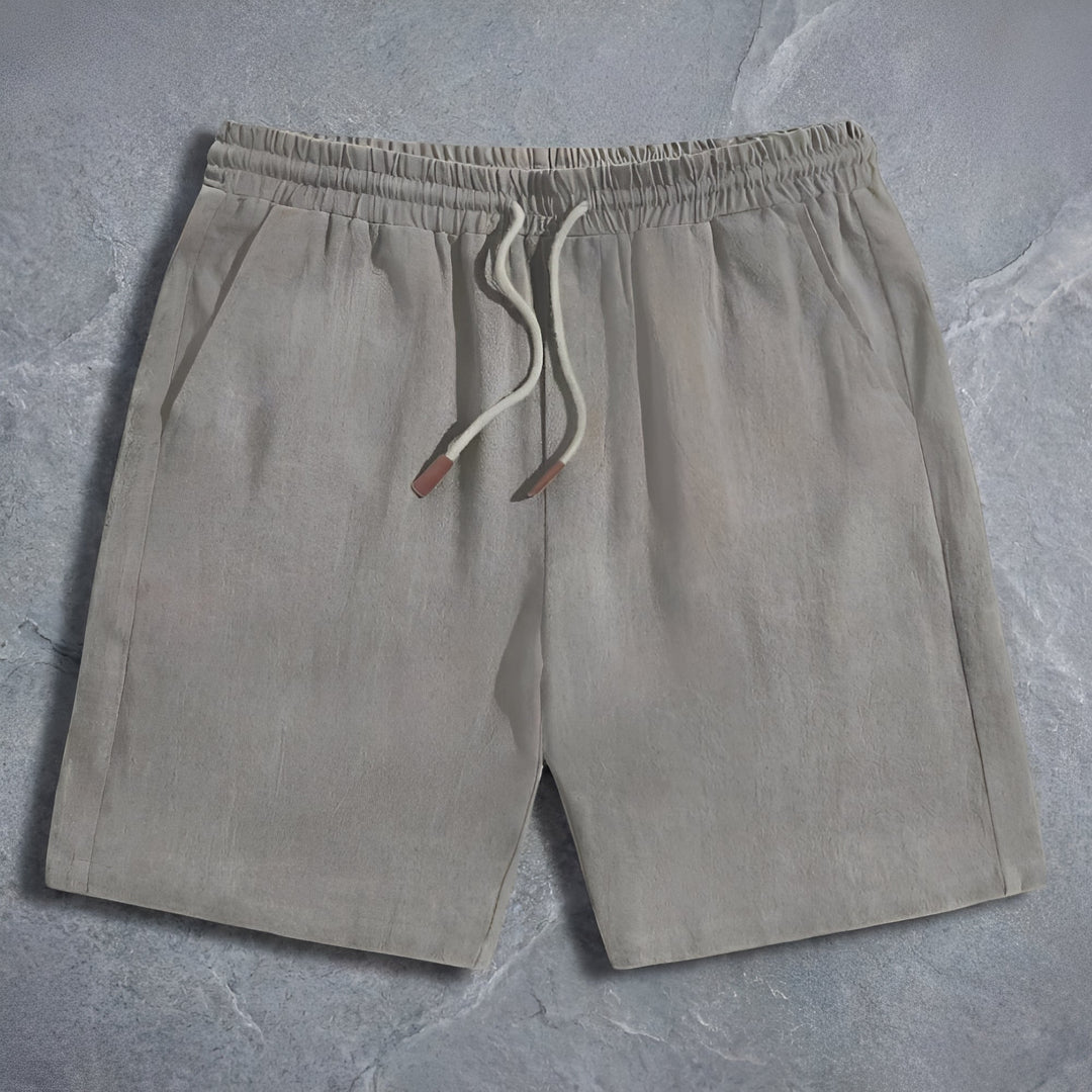 Shorts masculinos leves e confortáveis com cordão, essenciais para o calor e atividades casuais.