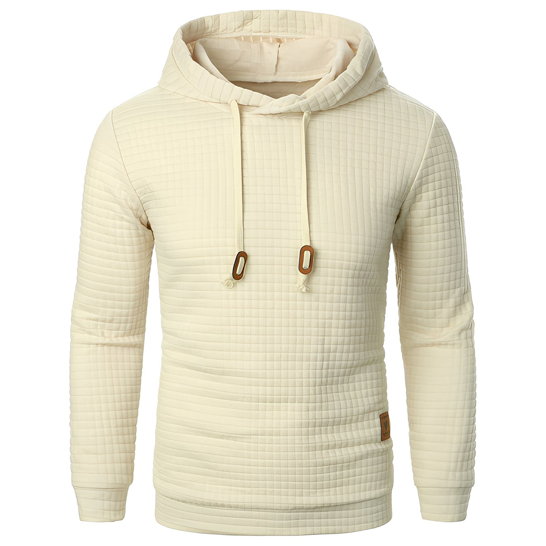 Hoodie Masculino Slim-Fit moderno. Camisola casual e estilosa para conforto no inverno. Roupa masculina quente.