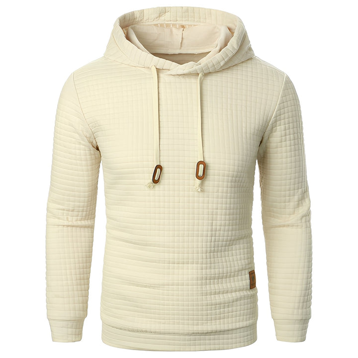 Hoodie Masculino Slim-Fit moderno. Camisola casual e estilosa para conforto no inverno. Roupa masculina quente.