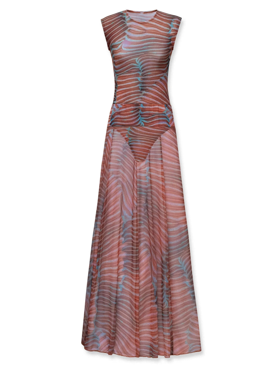 Conjunto feminino completo: body elegante e saia longa estampada, criando um look sofisticado para festas.