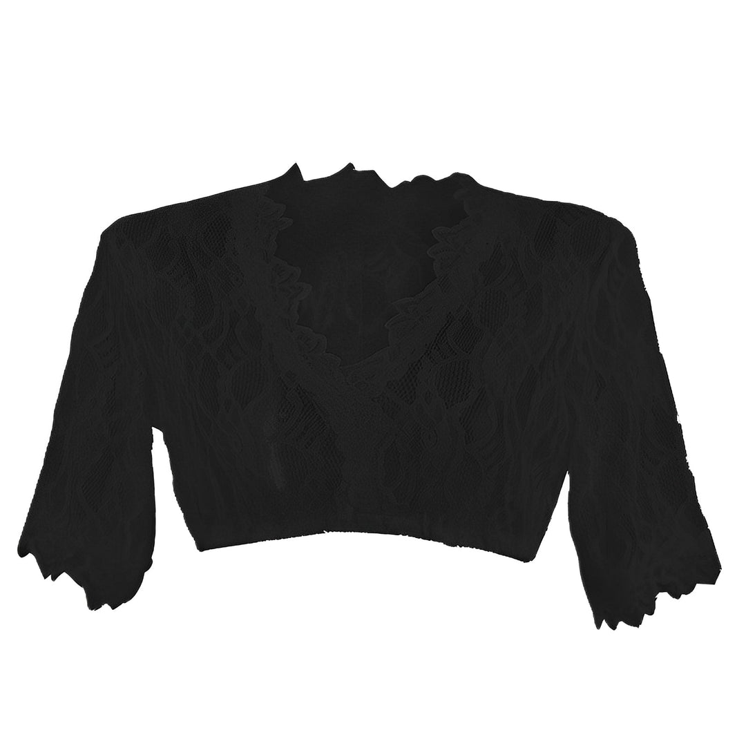 Blusa Dirndl tradicional feminina, elegante para Oktoberfest, com detalhes em renda. Roupa típica para festa.