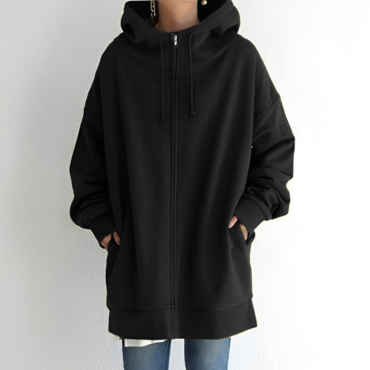 Roupa feminina de inverno: Hoodie oversize Eleanor, união perfeita de moda, conforto e design elegante.