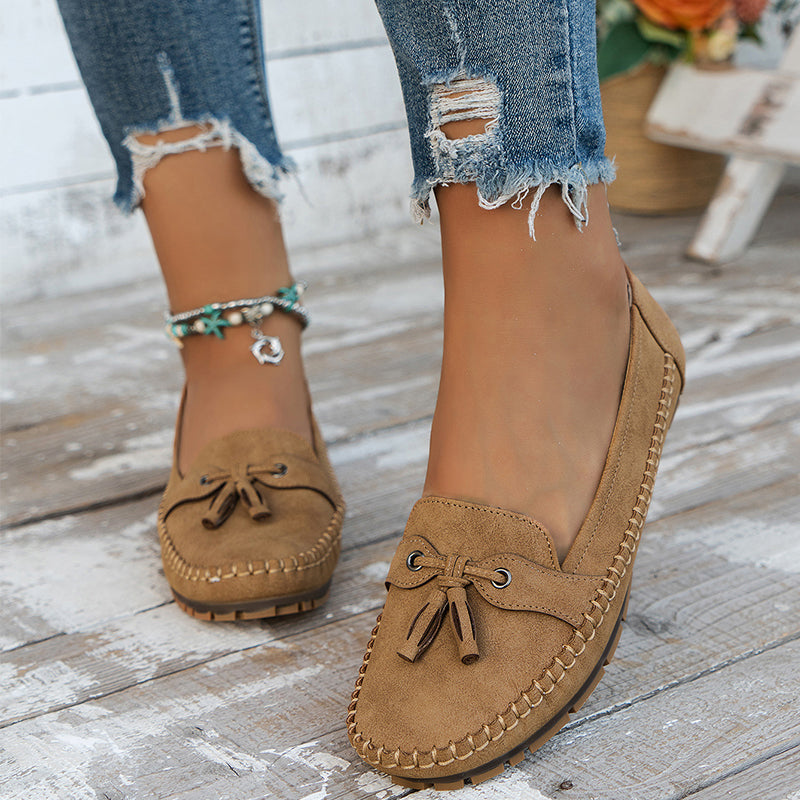 Mocassim feminino rosa Elisa, calçado da moda para um toque casual chique.