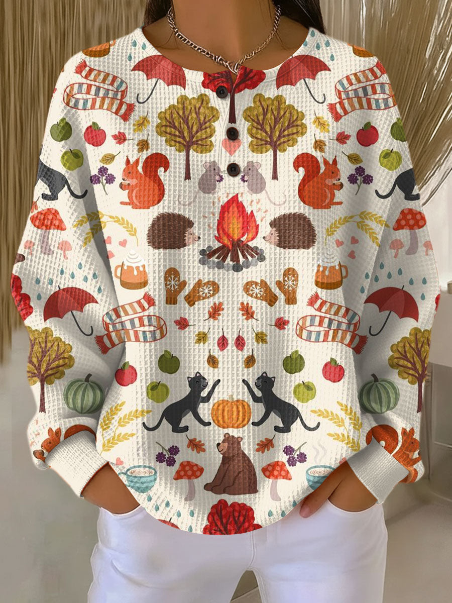 Camisola feminina térmica elegante de manga comprida. Ideal para inverno e outono, oferece conforto aconchegante e estilo moderno.