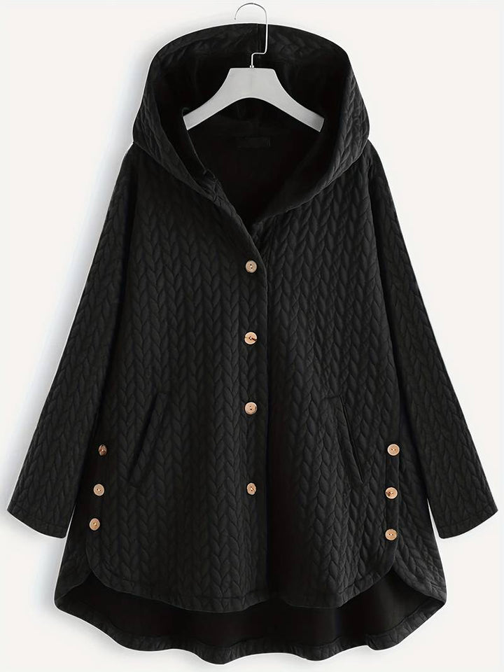 Casaco feminino de inverno elegante. Jaqueta quente e confortável para moda feminina, ideal para o frio.