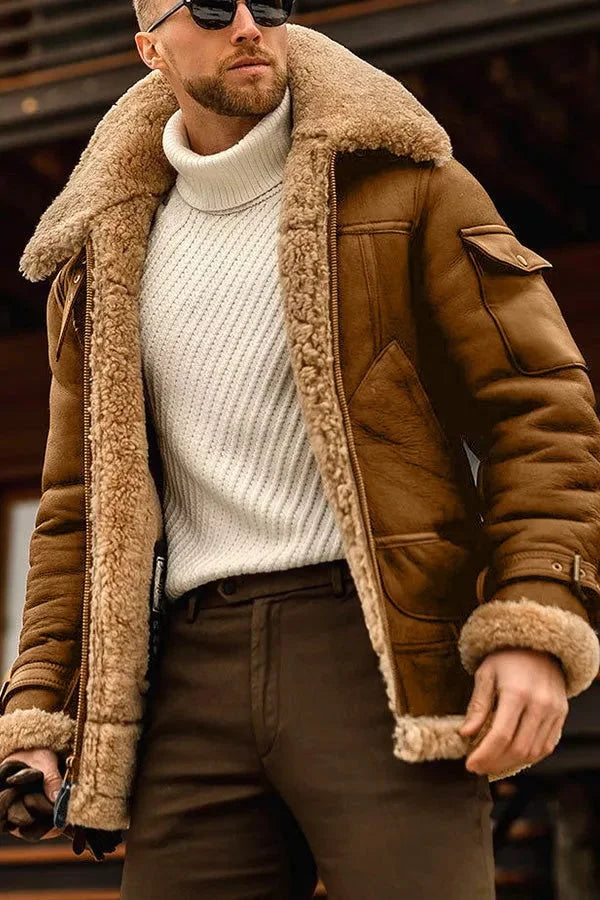 Jaqueta Masculina Amadeo estilosa para inverno. Casaco elegante e versátil, ideal para moda casual masculina.