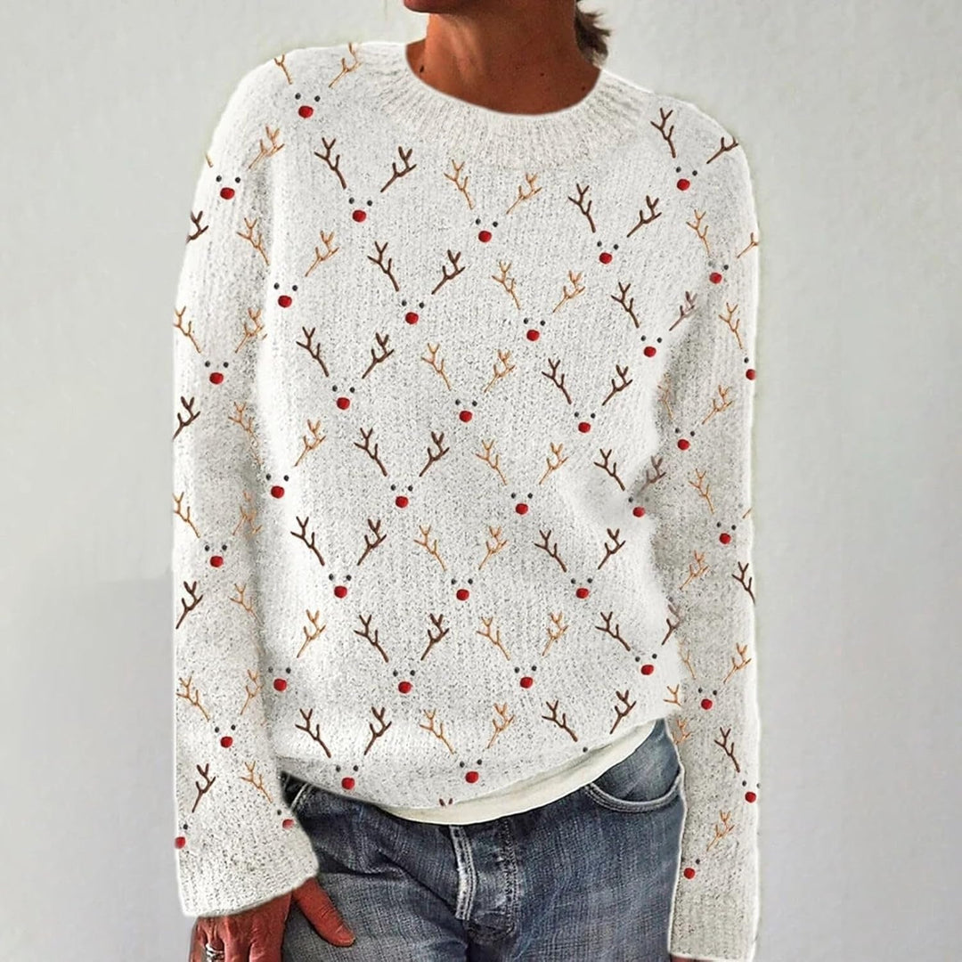 Malha feminina elegante para inverno. Suéter quente e aconchegante, perfeito para moda no frio.