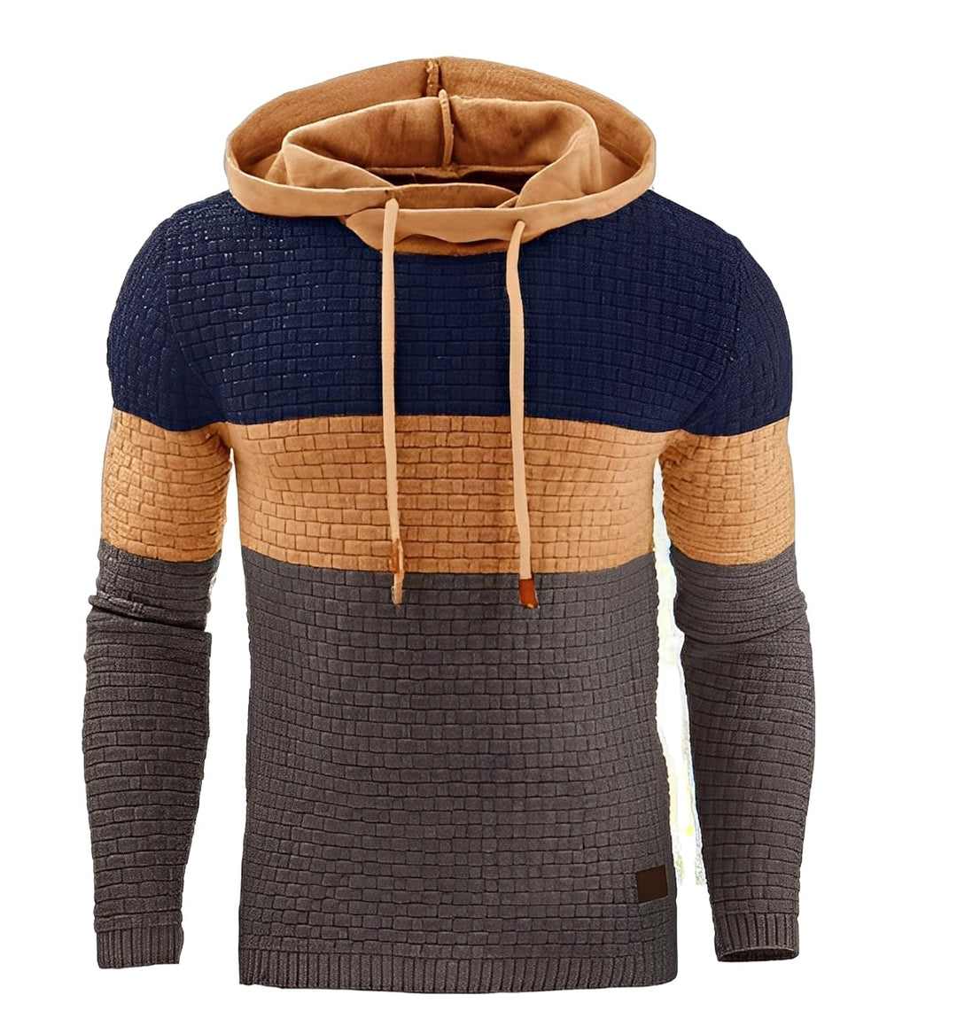 Camisola masculina de manga comprida descontraída para conforto casual e estilo outono inverno.