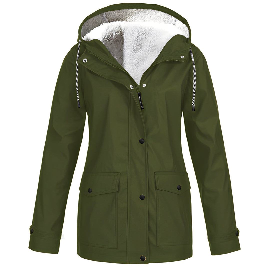 Jaqueta feminina impermeável, vestuário casual ideal para clima instável. Conforto e moda em todas as estações.