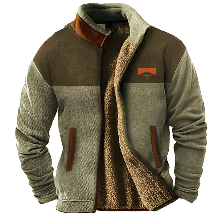Jaqueta masculina quente e aconchegante para inverno, vestuário casual com foco em conforto e estilo.
