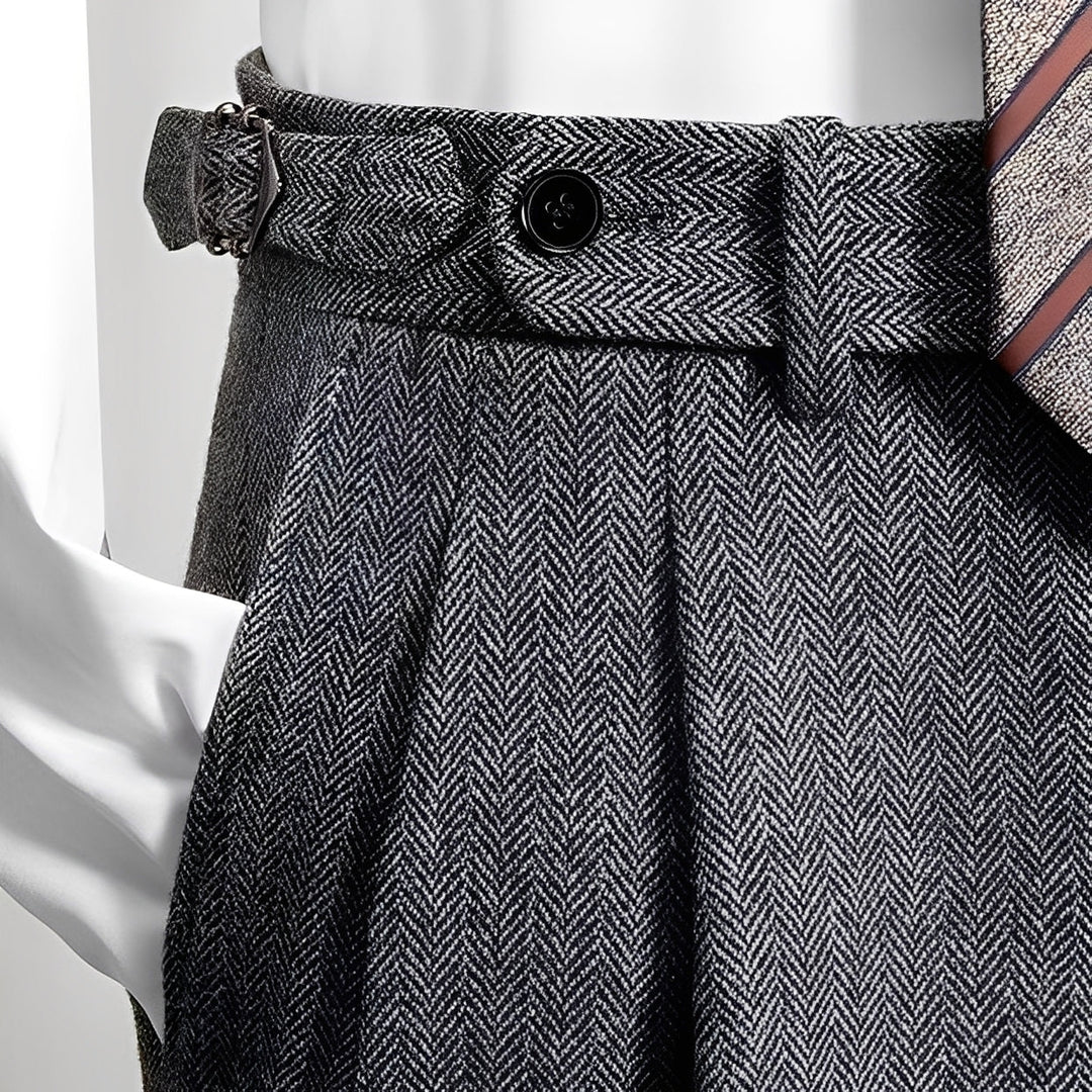 Calça masculina solta para homens, ideal para um estilo casual moderno e confortável. Peça básica versátil.