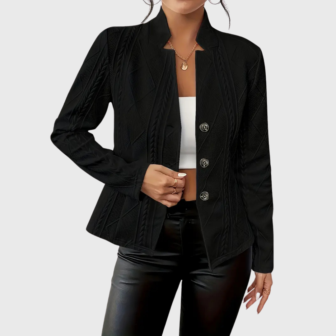Jaqueta Rita feminina moderna para o outono, um toque de elegância e moda para qualquer ocasião.