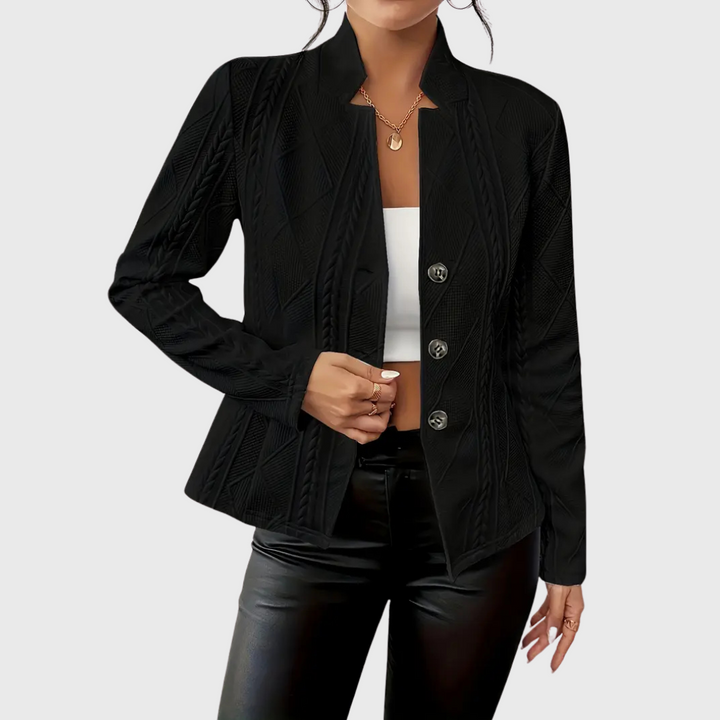 Jaqueta Rita feminina moderna para o outono, um toque de elegância e moda para qualquer ocasião.