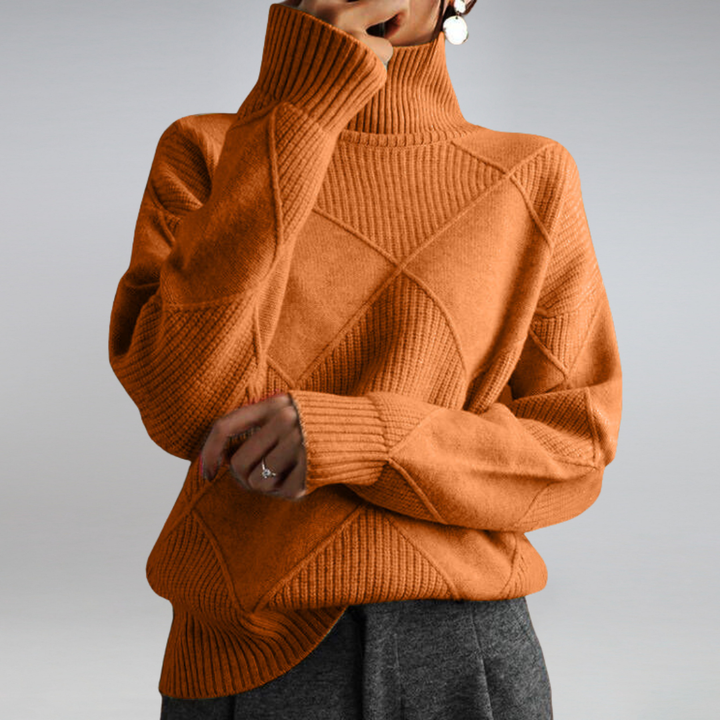Conforto e elegância no suéter feminino de tricot. Peça versátil para moda outono/inverno e todas as ocasiões.