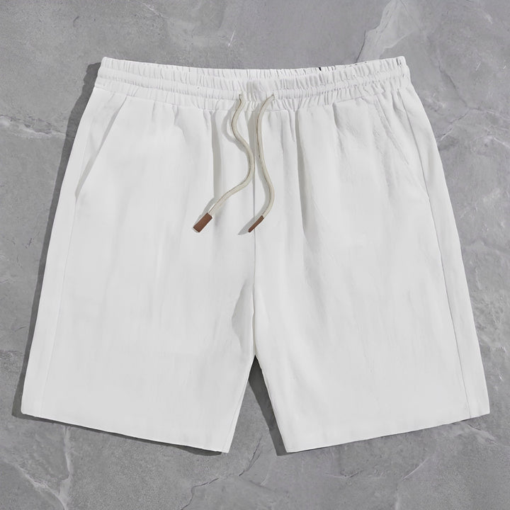 Moda masculina: shorts casuais com cordão, versáteis para praia, piscina ou uso diário.