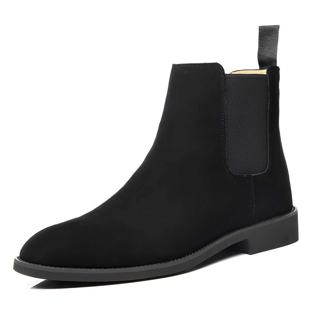 Botas Chelsea Masculinas Willard pretas, bota de homem com design clássico. Conforto e estilo elegante para casual.