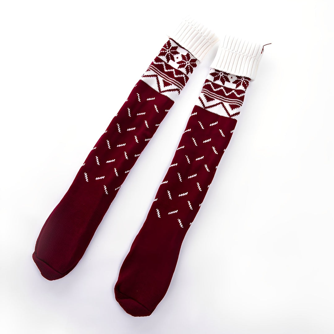 Meias femininas de Natal, presente ideal: aconchegantes, festivas e perfeitas para o inverno.