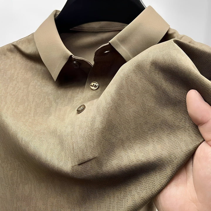 Camisa polo masculina Zack de verão com padrão moderno, ideal para um estilo casual e confortável. Perfeita para dias quentes.