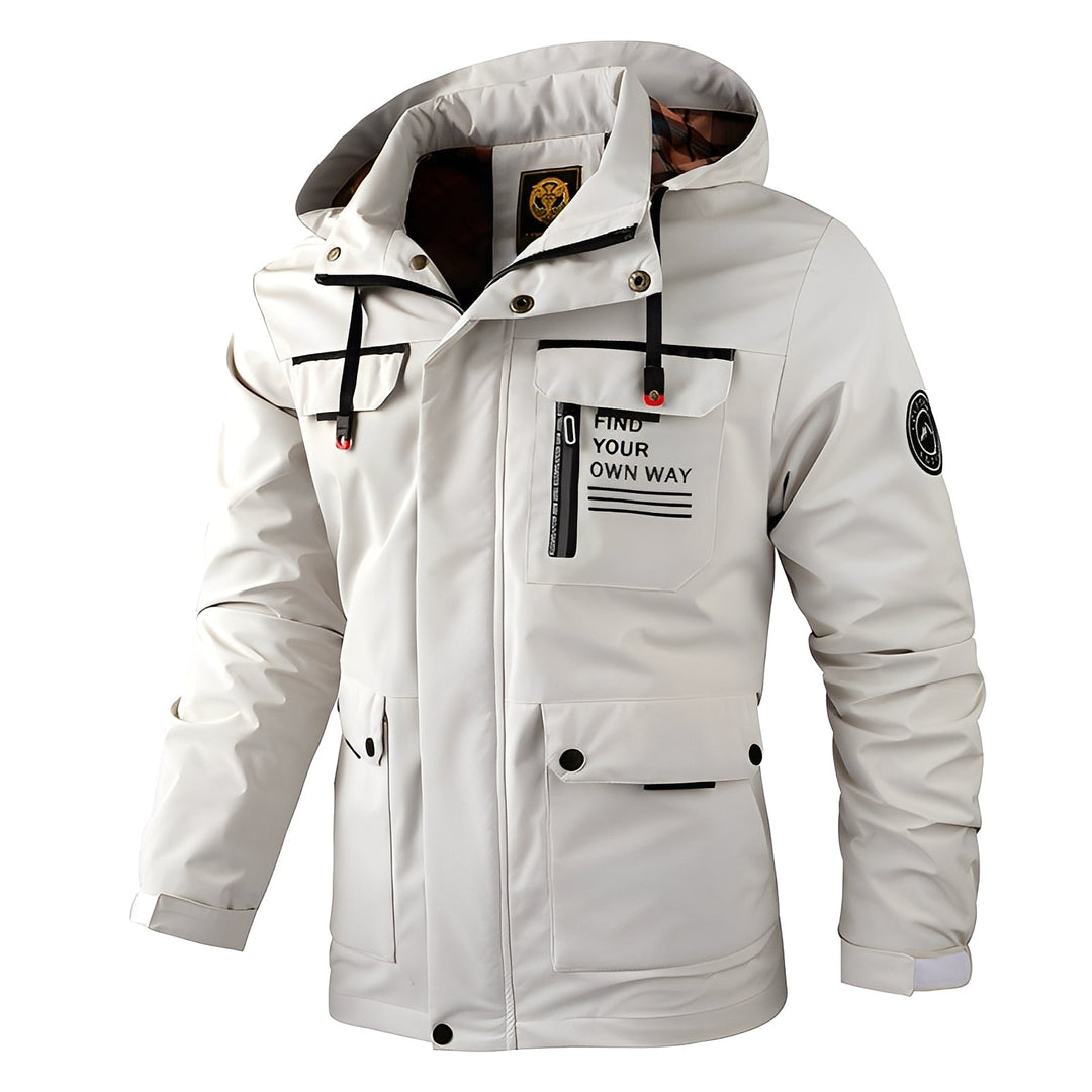 Casaco masculino grosso de inverno para neve e frio intenso, com proteção total e estilo moderno.