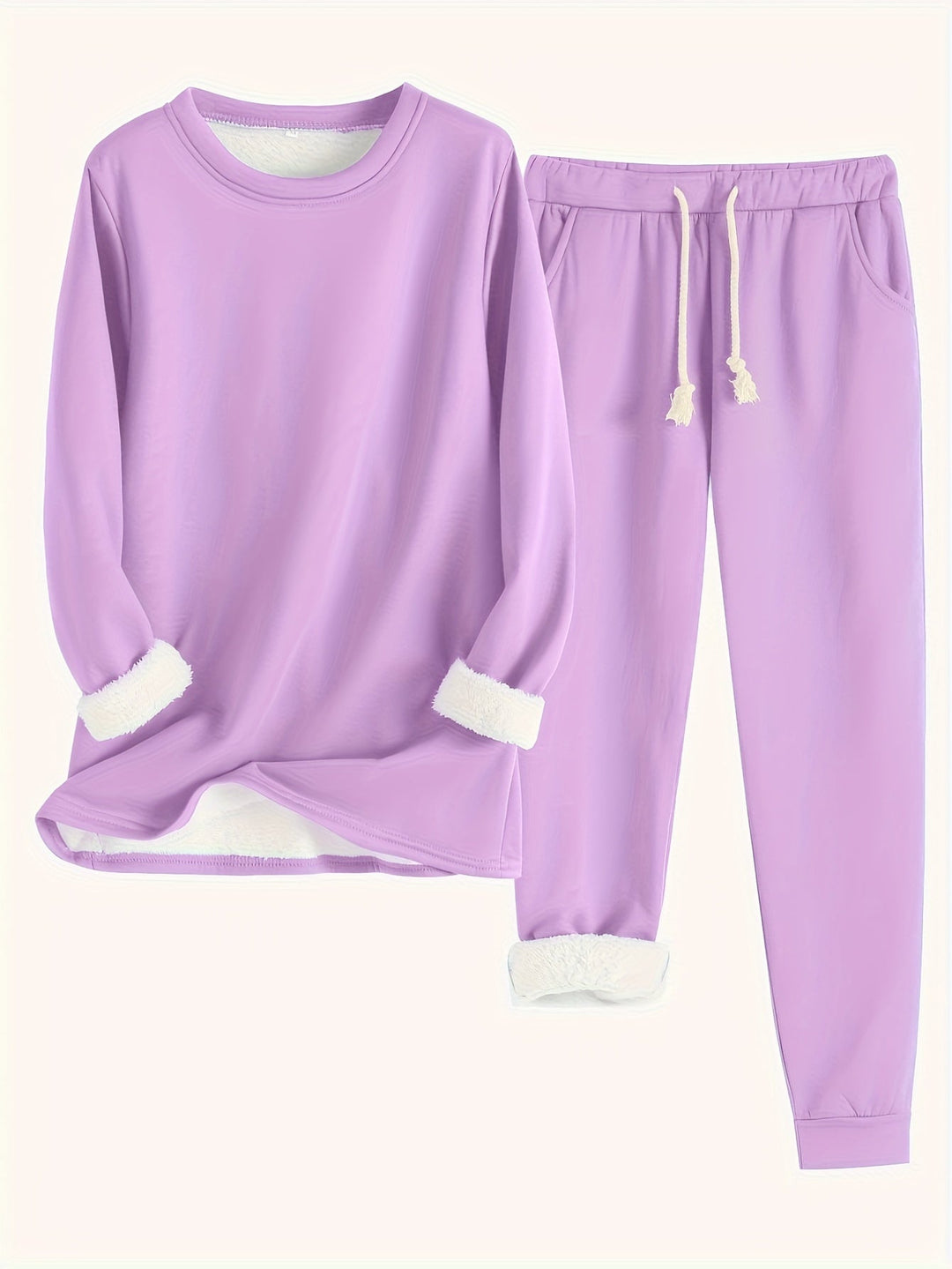 Kit de moletom e calça jogger feminino, conjunto completo para um visual confortável e coordenado.