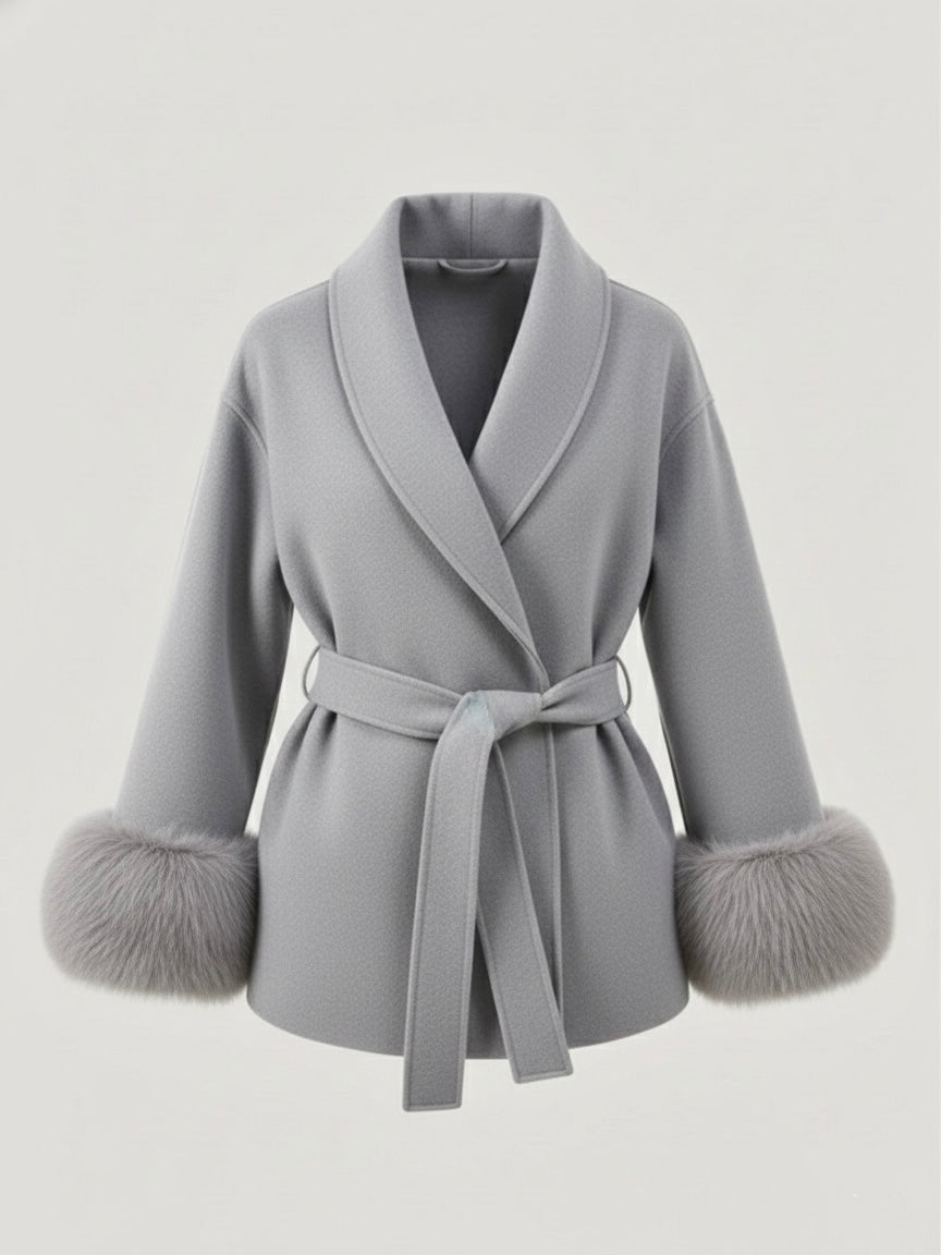 Casaco feminino elegante para inverno, aconchegante e com estilo sofisticado.