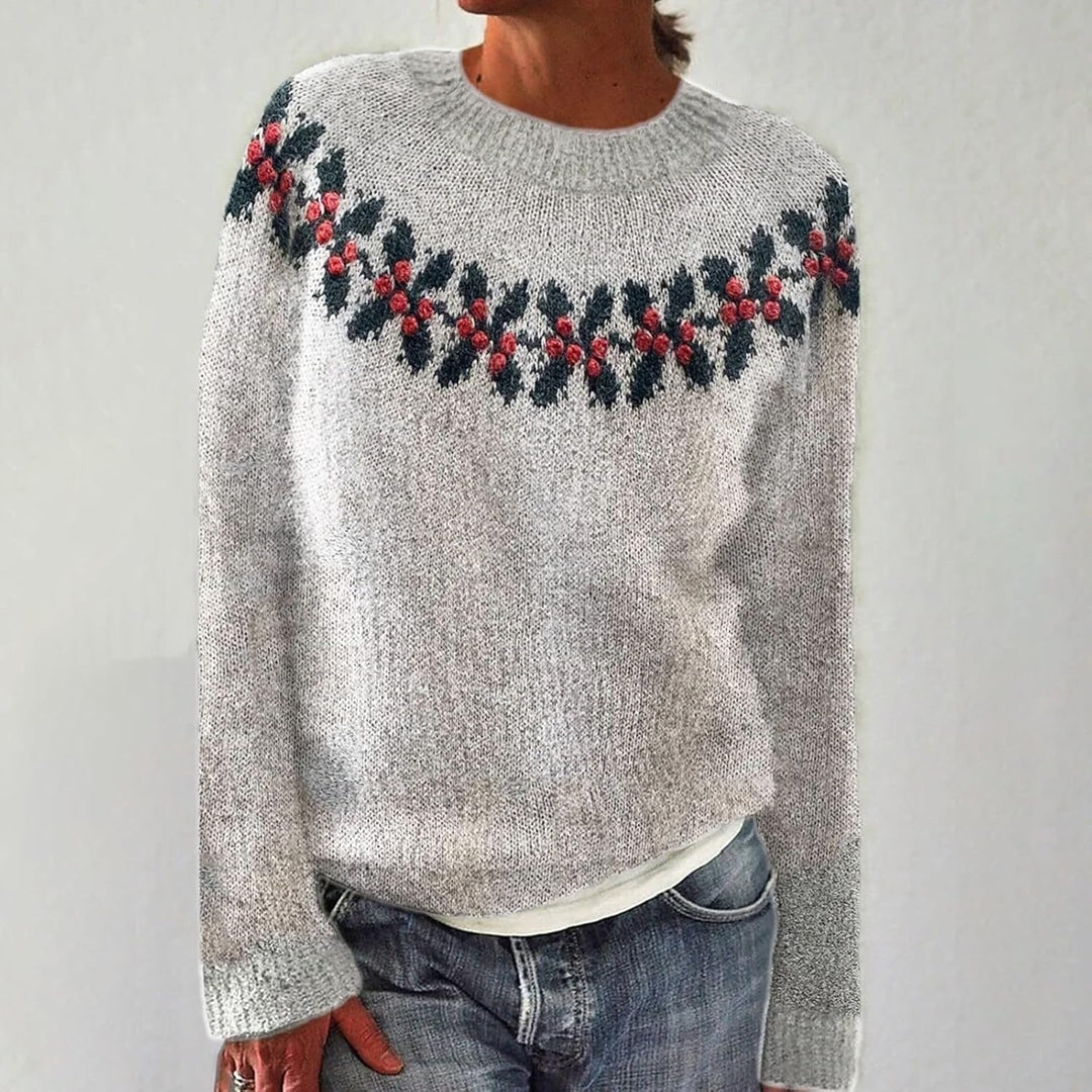 Suéter feminino de malha para inverno. Estilo aconchegante e elegante, ideal para o frio e casual.