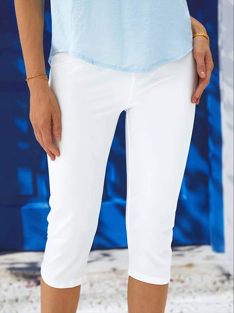 Leggings de cintura alta Lunara, ideais para desporto e conforto diário. Roupa feminina.