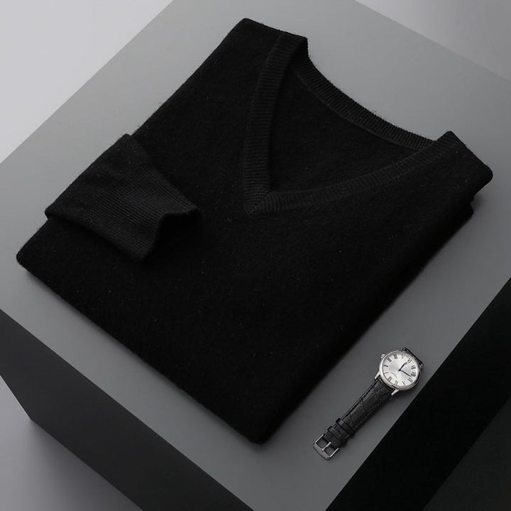 Suéter masculino versátil, pulôver clássico para o inverno. Roupa masculina elegante e confortável para qualquer ocasião.