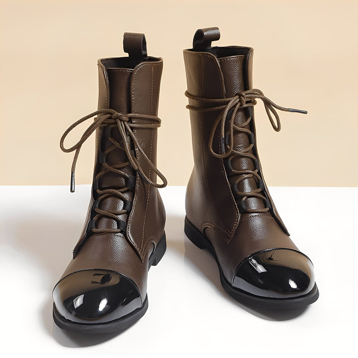 Calçado feminino Aurélien marrom. Botas elegantes e casuais, perfeitas para outono inverno, cores diversas.