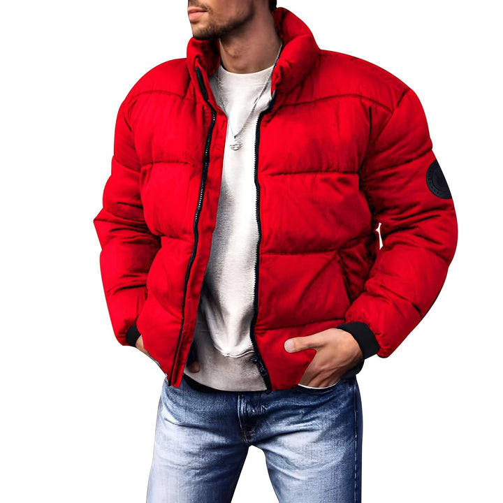 Jaqueta masculina acolchoada Keaton para inverno. Design elegante, quente e corta-vento, ideal para o dia-a-dia.