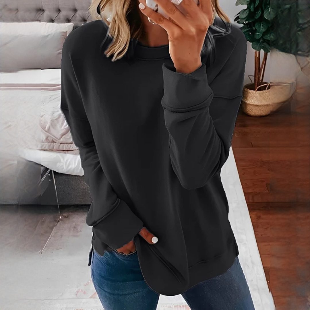 Suéter feminino Annalee: conforto, estilo retrô e casual chique. Pulôver aconchegante, ideal para o inverno.