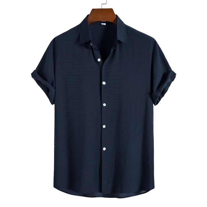 Polo masculina casual de manga curta, perfeita para os dias quentes de verão e a leveza da primavera.