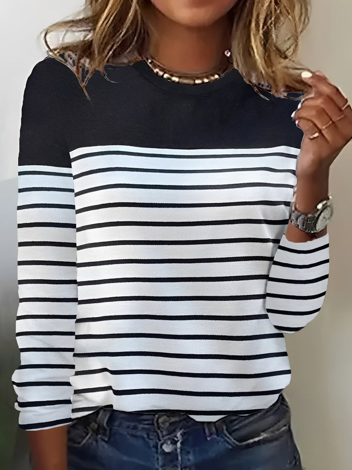 Camisa feminina manga longa, blusa elegante e confortável para outono, ideal para moda dia a dia.