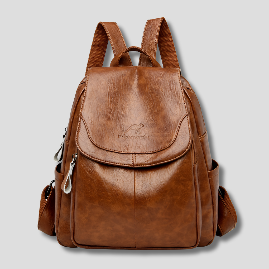 Mochila feminina moderna. Oferece praticidade e um toque chic para sua rotina de dia a dia.