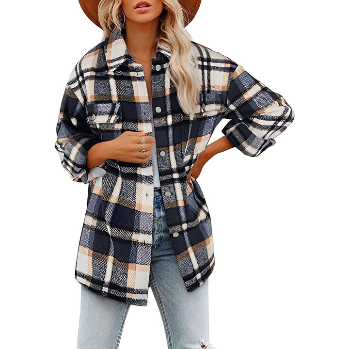 Agasalho feminino: camisa xadrez quentinha e confortável para os dias frios.