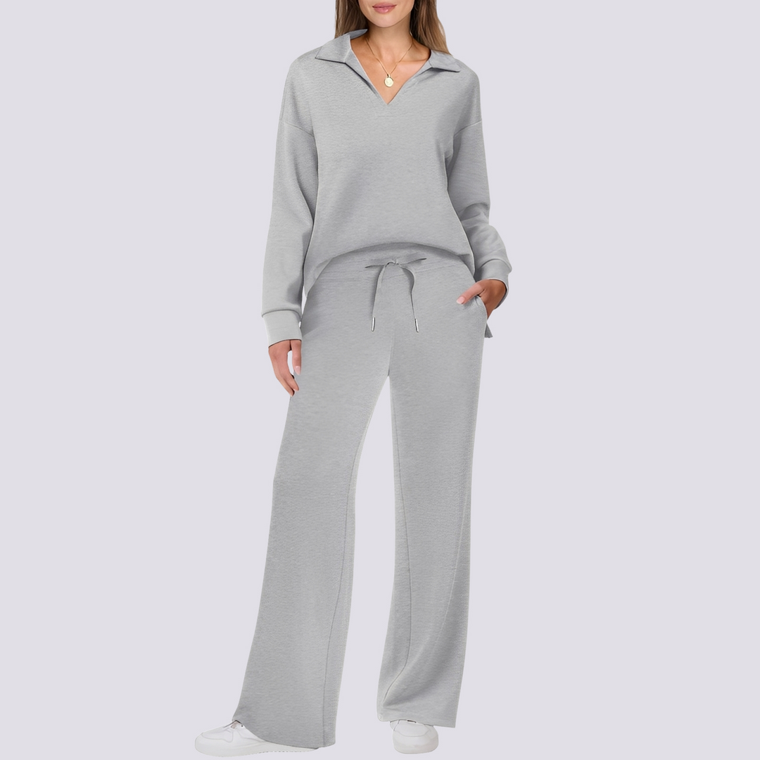 Conjunto feminino de verão Tiana. Pijama elegante e confortável para relaxar com estilo.