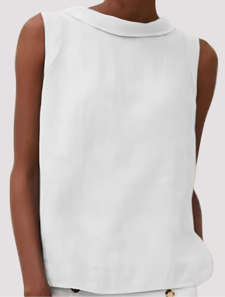 Top casual feminino sem mangas leve, perfeito para o verão e estilo descontraído. Conforto e moda feminina.