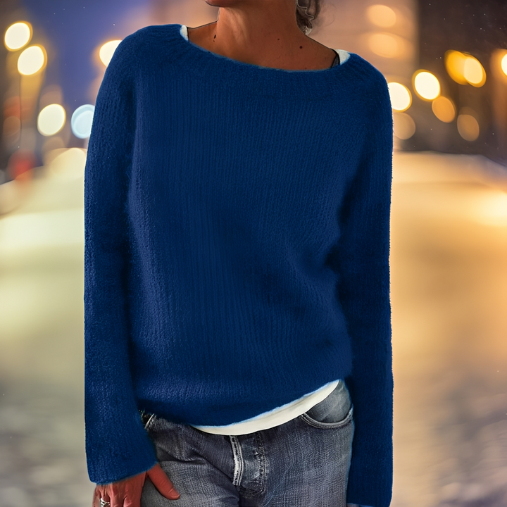 Suéter feminino aconchegante para estilo casual. Manga longa e folgado, ideal para inverno e outono.