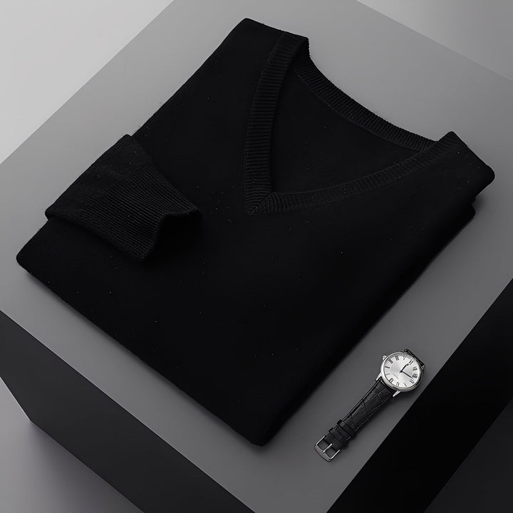 Roupa masculina: suéter Myron, pulôver básico e confortável para o outono inverno atemporal.