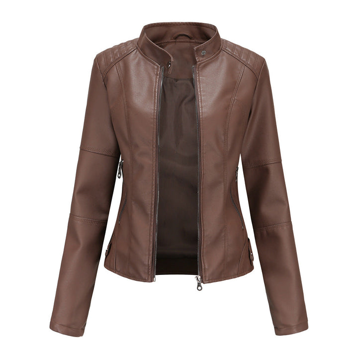 Jaqueta feminina elegante para outono/inverno, peça-chave para moda clássica e versátil.