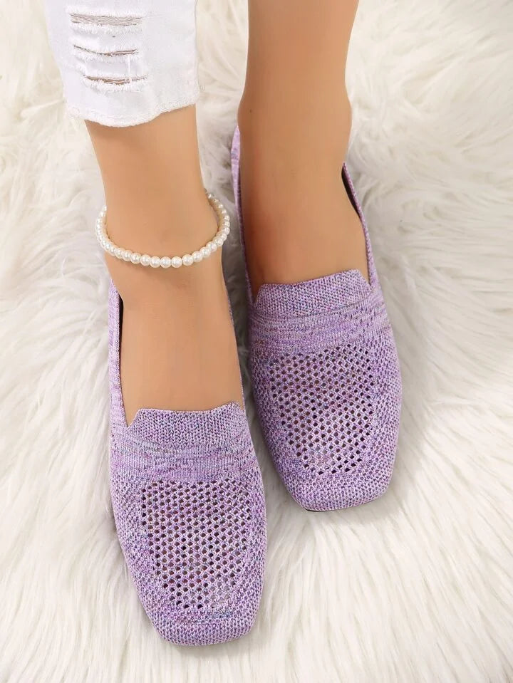 Calçado feminino elegante: bailarinas antiderrapantes ortopédicas para o dia a dia.