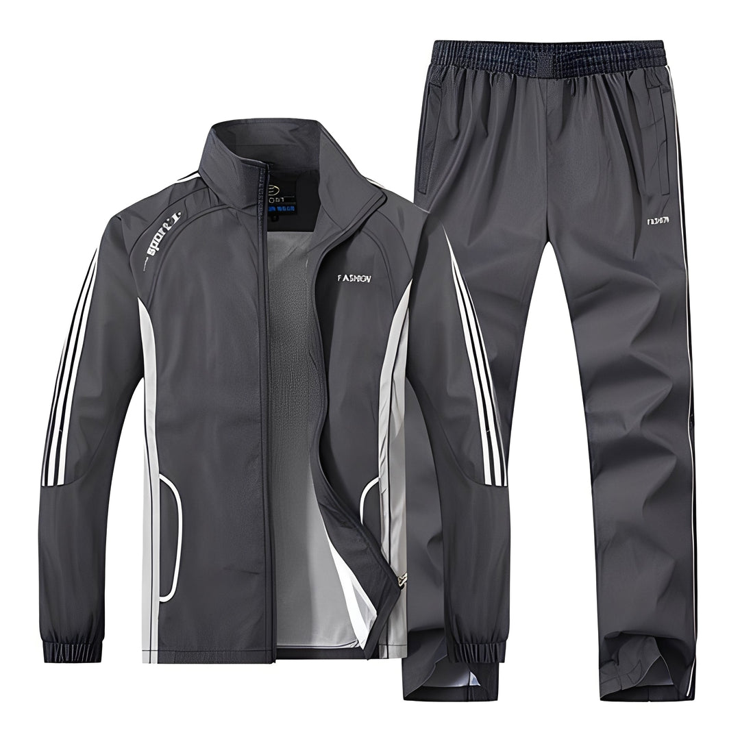 Tendência athleisure com conjunto esportivo masculino Lawrence, estilo moderno e conforto para o dia a dia.